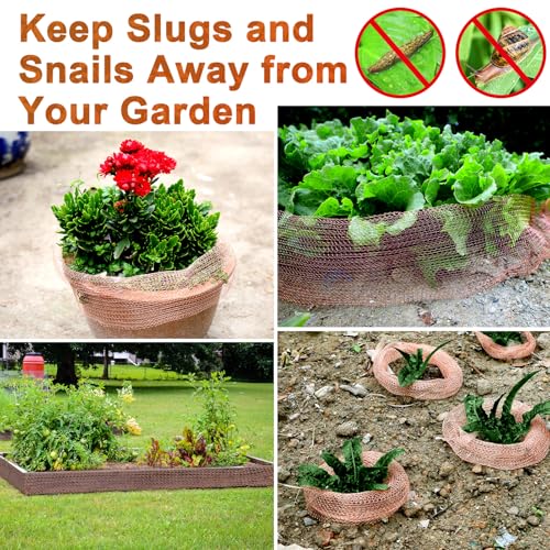 Copper Mesh Rodent Control, 5 Inch x 43 Feet Rustproof Pure Copper Wire Mesh Wool Roll for Rodent Mice Hole Filler, Bat Snail Barrier, Gardening and Sealing Water Opening, with Scissors and Wood Stick