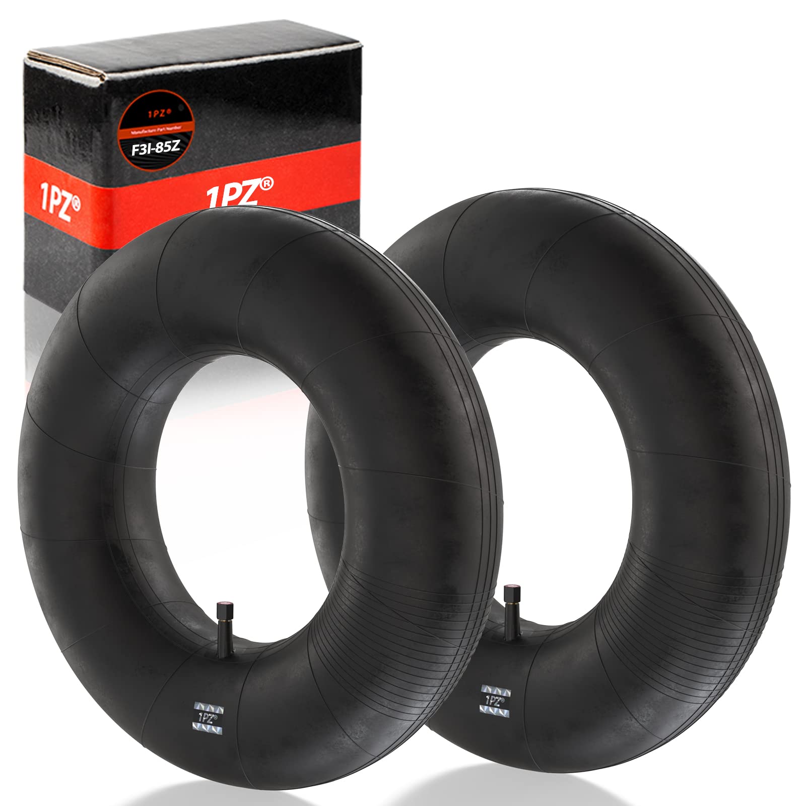 1PZ F3I-85Z 2 Chambres à air 18 x 8,50-8 Valve Droite Remplacement pour tondeuses à Gazon tracteurs tutoportée ATV VTT Souffleuse à Neige Quad camionnettes Golf Cars