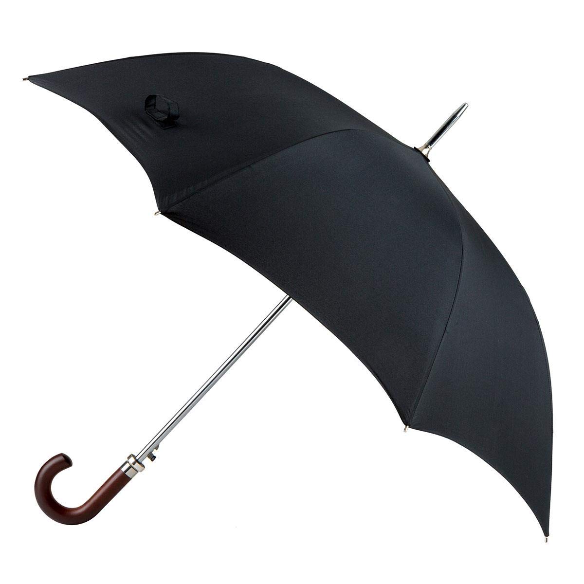 totes Premium Automatic Plain Black Walker Umbrella