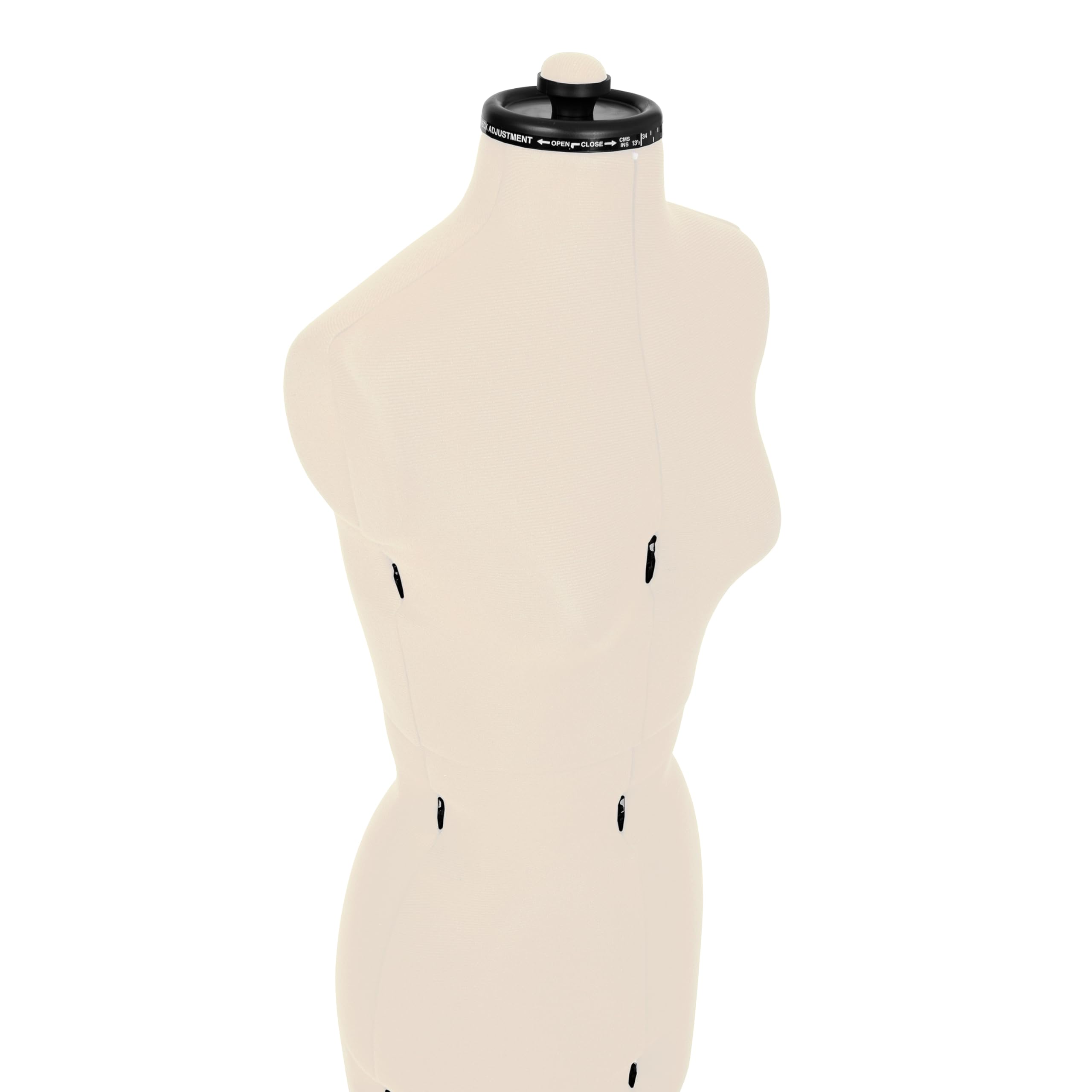 Schneiderpuppe Supa Fit Damen Gr. S (34-42) mit Rollen, weiblicher Torso, Büste, verstellbare Drehregler, individuelle Anpassung an Hals, Taille, Brust, Hüfte (beige, S)