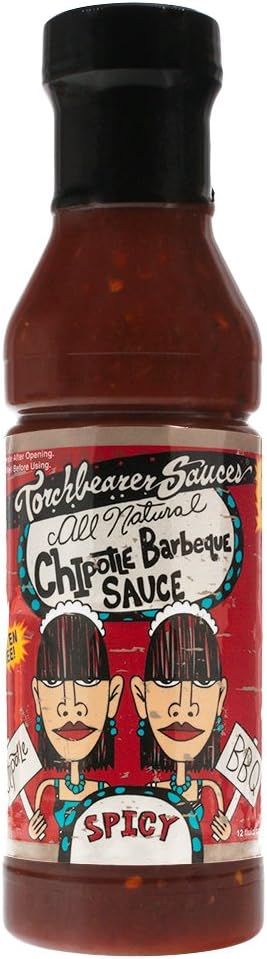 Chipotle BBQ Sauce, 12 ounces - Spicy - All Natural, Extract-Free, Made in USA
