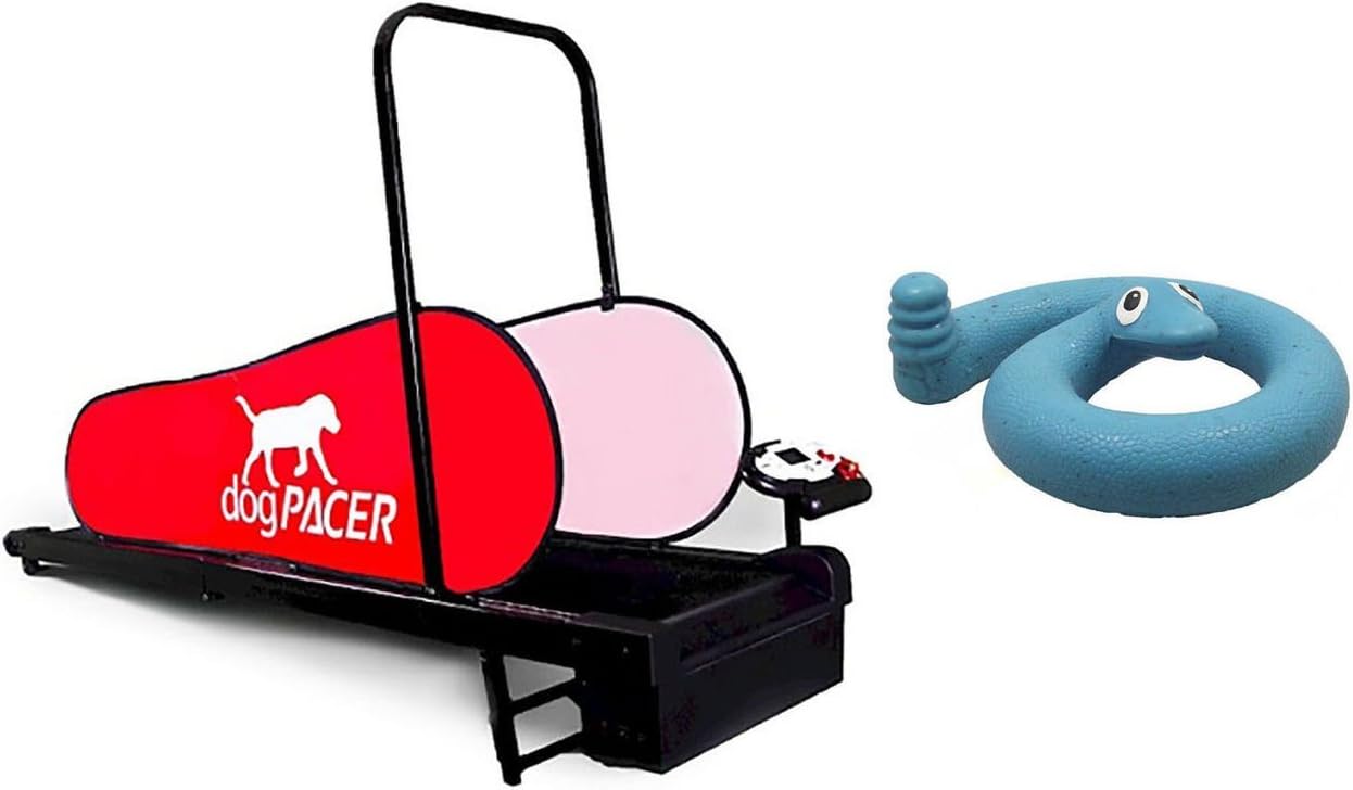 DogPacer Dog Treadmill with Blue Springy Snake Toy