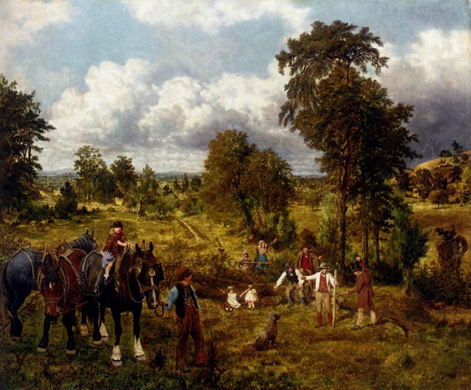 Affiches d'Art le jardin de George William Mote Peinture Décorative Salon