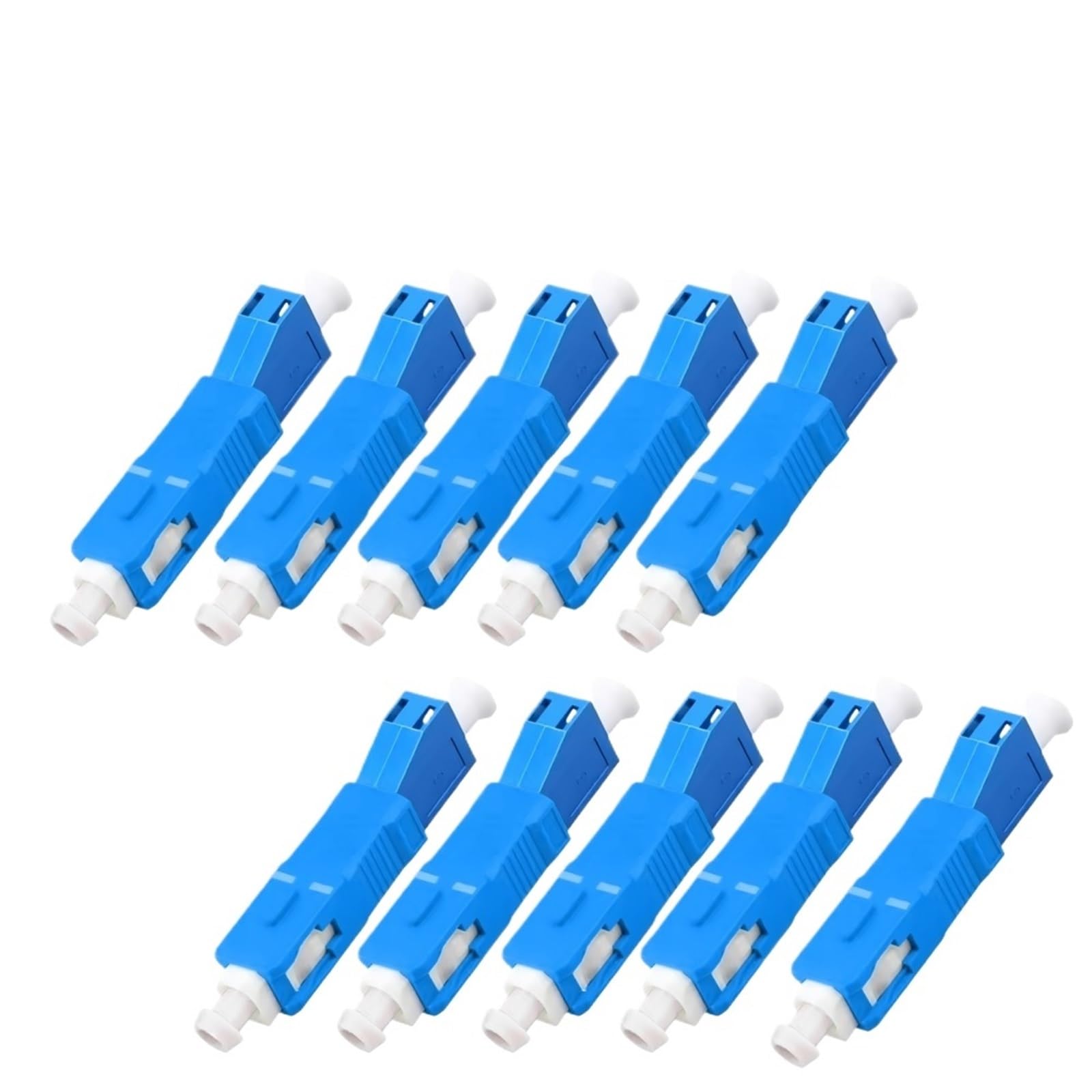 Adaptateur de Fiber optique à connecteur rapide SC mâle à LC femelle, adaptateur optique monomode UPC 10 pièces(SC UPC - LC UPC)