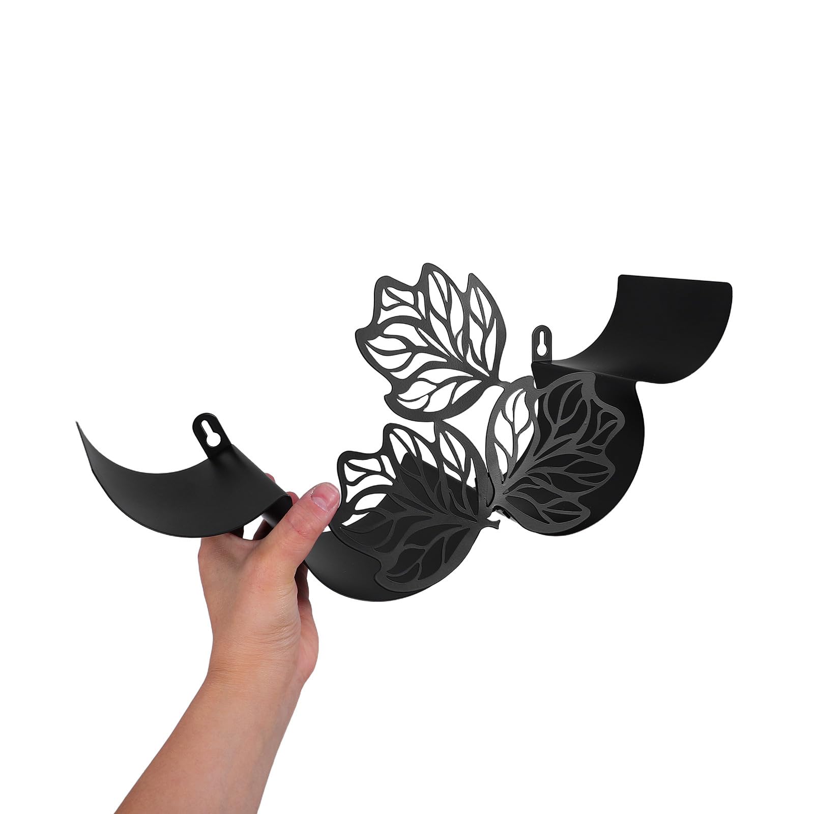 Gatuida Portarotolo da parete per carta igienica, a forma di foglie di | Portarotolo di carta igienica da parete per bagno, toilette per gli ospiti e piccoli spazi.