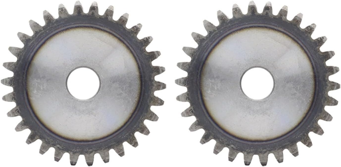 Cylindrical Gear 2M30T/31T/32T/33T Carbon Steel Flat Height 20mm Bore 12mm 1Pcs(31 Teeth)