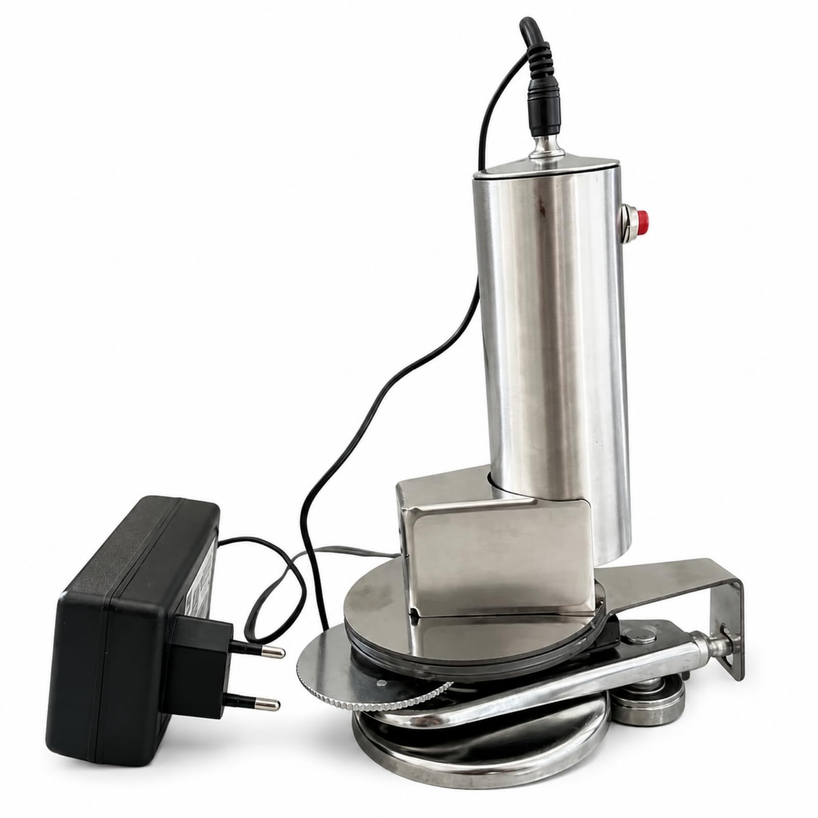 KESOTO Sellador Eléctrico de Latas Sellador Cerradora Envasadora Máquina Automática con Funcionamiento por Adaptador y Sellado Prolongado Adecuado para Preparación de Conservas de la Encimera