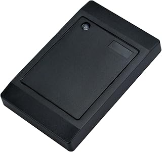 Waterproof RF Card Reader with 125Khz ID or 13.56MHZ IC Card, Supporting RS232, RS485, TTL Frequency formats (White, 125Khz ID, TTL Frequency)