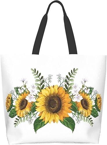 Famame Canvas Tote Bag Large Women Casual Shoulder Bag Handbag Reusable Multipurpose Shopping Grocery Bag For Outdoors