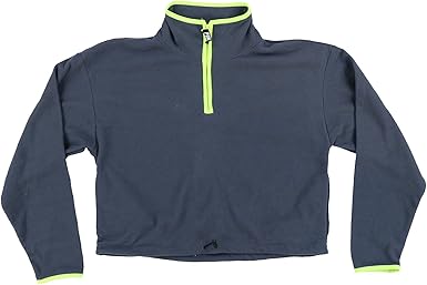 quarter zip crop sweatshirt