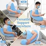 Shoulder Surgery Pillow for Sleeping Rotator Cuff Neck and Shoulder Pain Relief Side Sleeper Pillow Bed Wedge for Arm Surgery Pillow Armpit Shoulder Abduction Wedge Surgery Recovery Supplies
