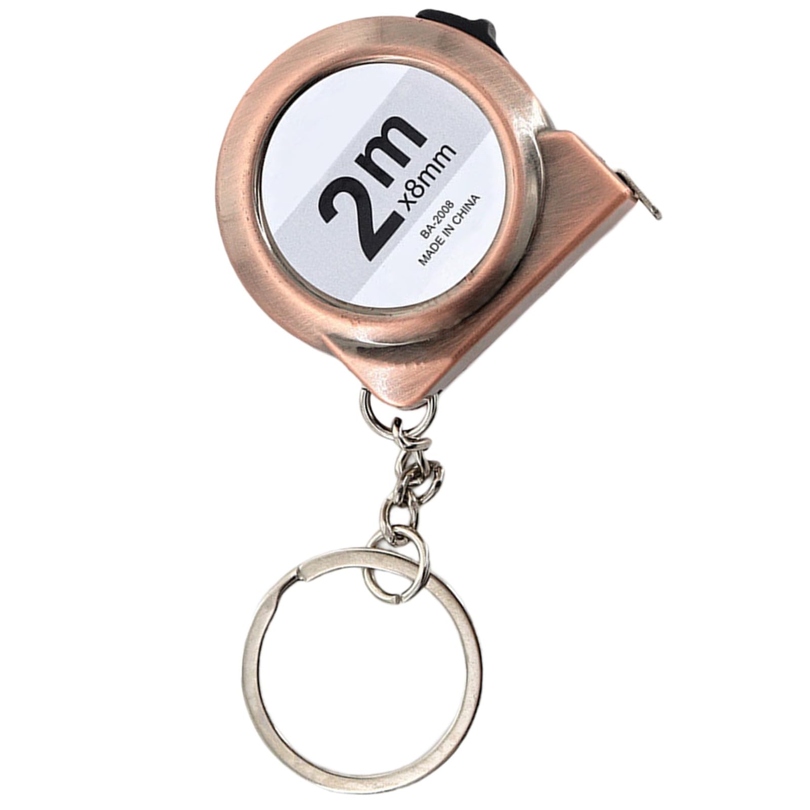 YHAILI 2M Miniature Tape Measure ABS Carbon Steel Keychain Portable Measuring Tool for Home Car DIYer Projects Daily Use