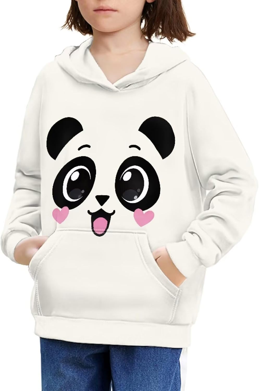 Talayituse Hoodies for Girls Boys Youth Kids Lightweight Hooded Pullover Long Sleeve Sweatshirts Jacket Tops with Pocket