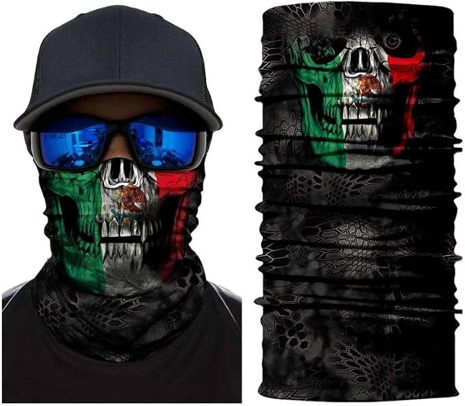 4Pack Bufanda Facial Calavera México 3D unisex miniatura 3