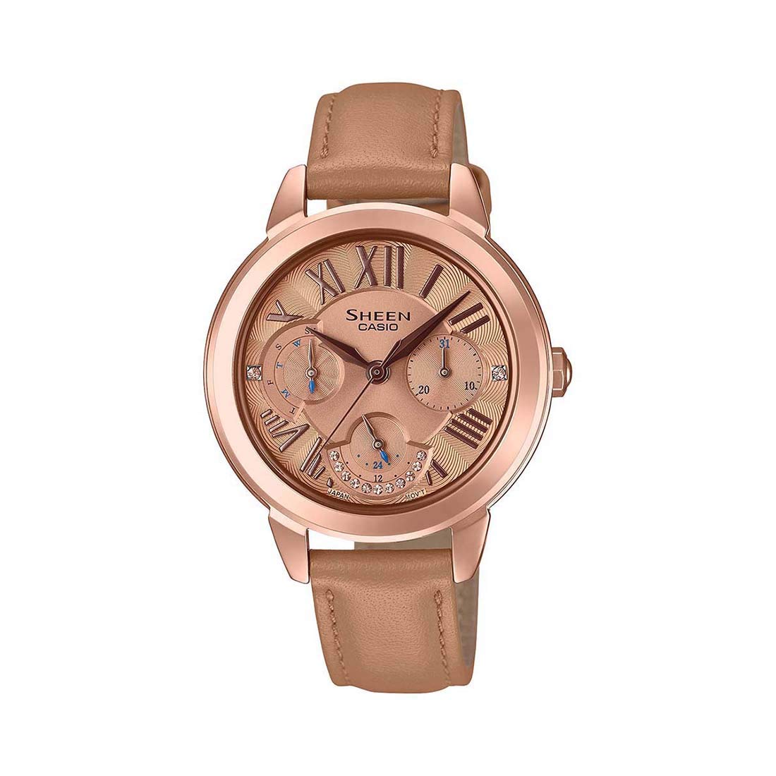 Casio Analog Rose Gold Dial Womens Watch - SHE-3059PGL-5AUDR (SH216) (B0827T4PMC) Amazon Price History, Amazon Price Tracker
