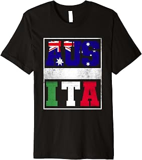 Australia and Italy Mix Heritage Australian Italian Roots Premium T-Shirt