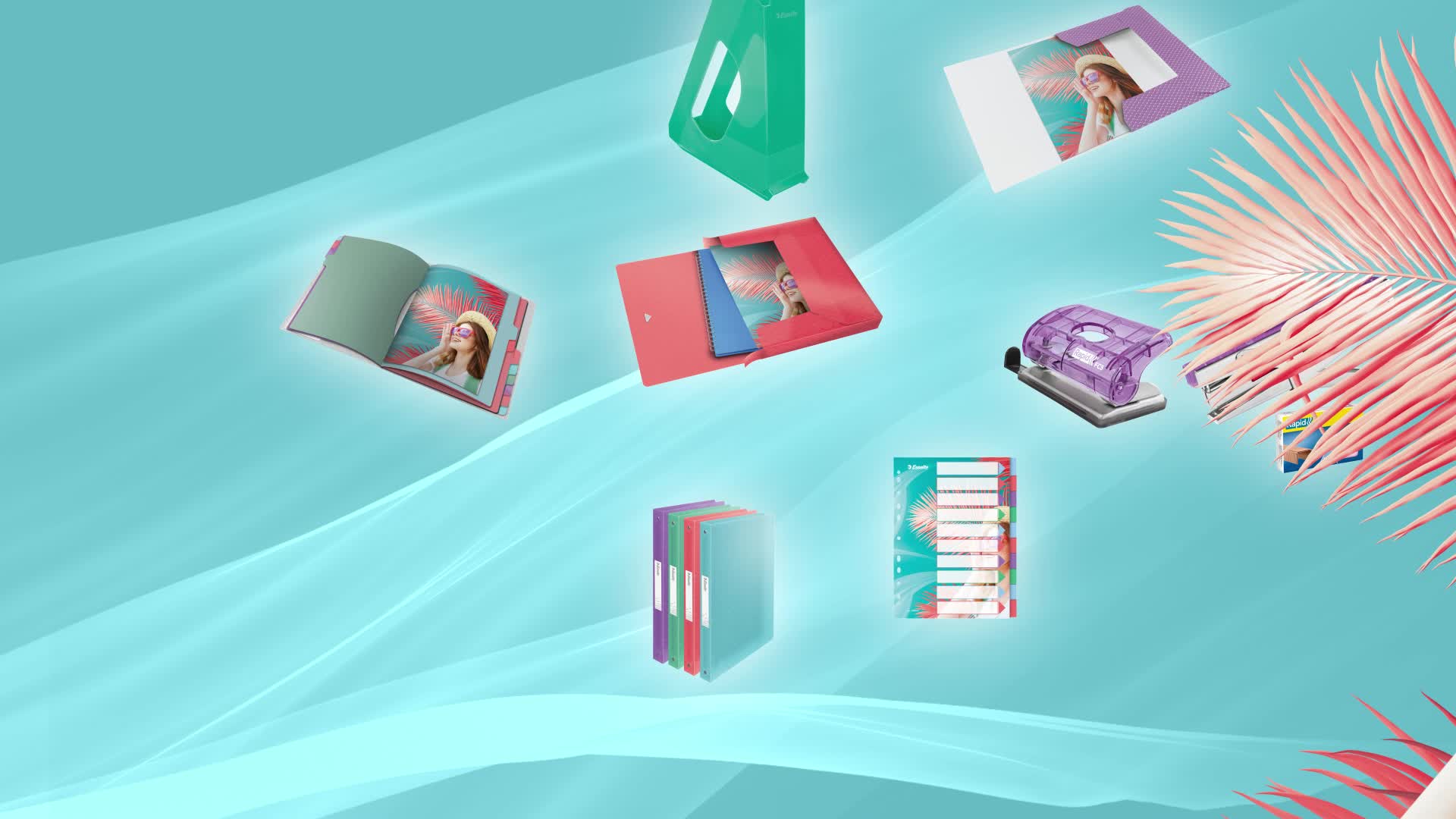 ESSELTE Corbeille à Papier 14L COLOUR'ICE Coloris Assortis