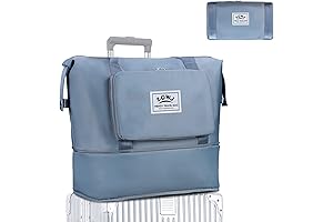 ZGWJ: Travel Tote Bags, Expandable Overnight Weekender Bag for Women Foldable Carry-On