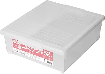 Tenma Storage Case for Keeping Your Favorite Comics Clean, Made in Japan, Large Capacity, Storage Box that Protects Against Dust and Dirt, Lid Type, Clear Case Where Contents are Visible at a Glance