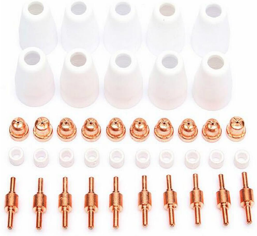 40Pcs PT-31 Pilot Arc Plasma Cutter Torch Consumables Suit For LGK-40 CT-312 Cut40 Cut50 Plasma Cutter Machine