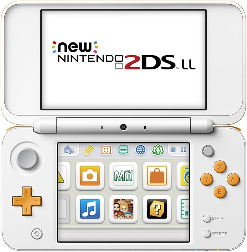 NEW New Nintendo 2DS LL Console System White x Orange Region JAPAN import