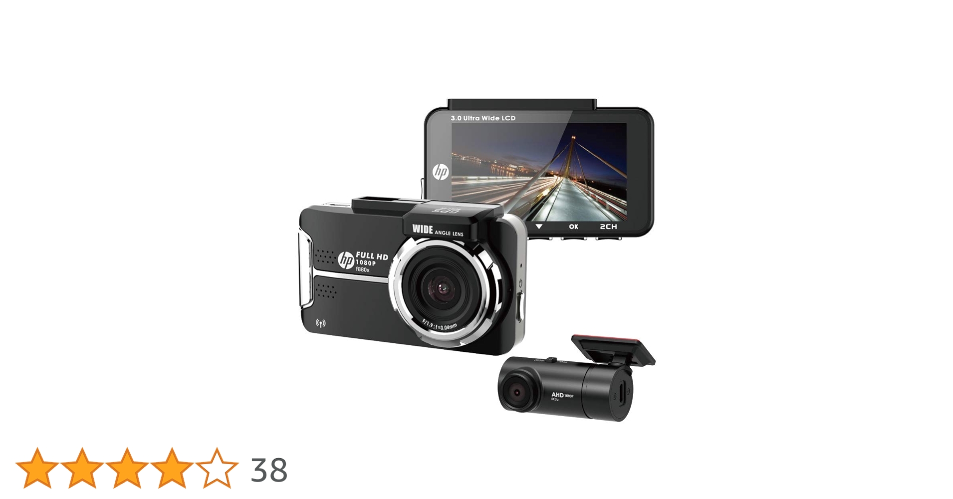 Amazon | 【hp ヒューレットパッカード】 ドライブレコーダー 【f880x