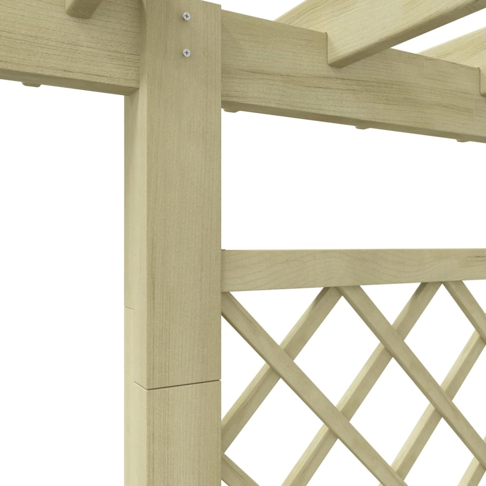 Pergola avec jardinière bois treillis de jardin pour plantes grimpantes balcon terrasse