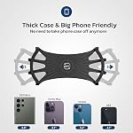 VUP Bike Phone Mount, Universal Bike Cell Phone Holder, 360° Rotatable, Silicone Bicycle Phone Mount Compatible with iPhone 17/16/15/14/13/Pro Max/Pro/mini, 4.0''~6.7'' Cellphones