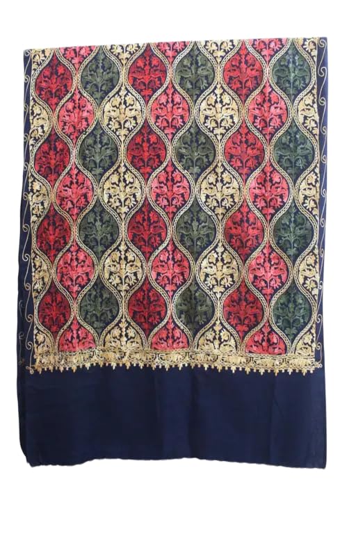 ACRYLIC CASHMILON MACHINE AARI EMBROIDERY KASHMIRIE ANTIQUE EMBROIDERY DESG STOLE SIZE 28X80_119-image-41