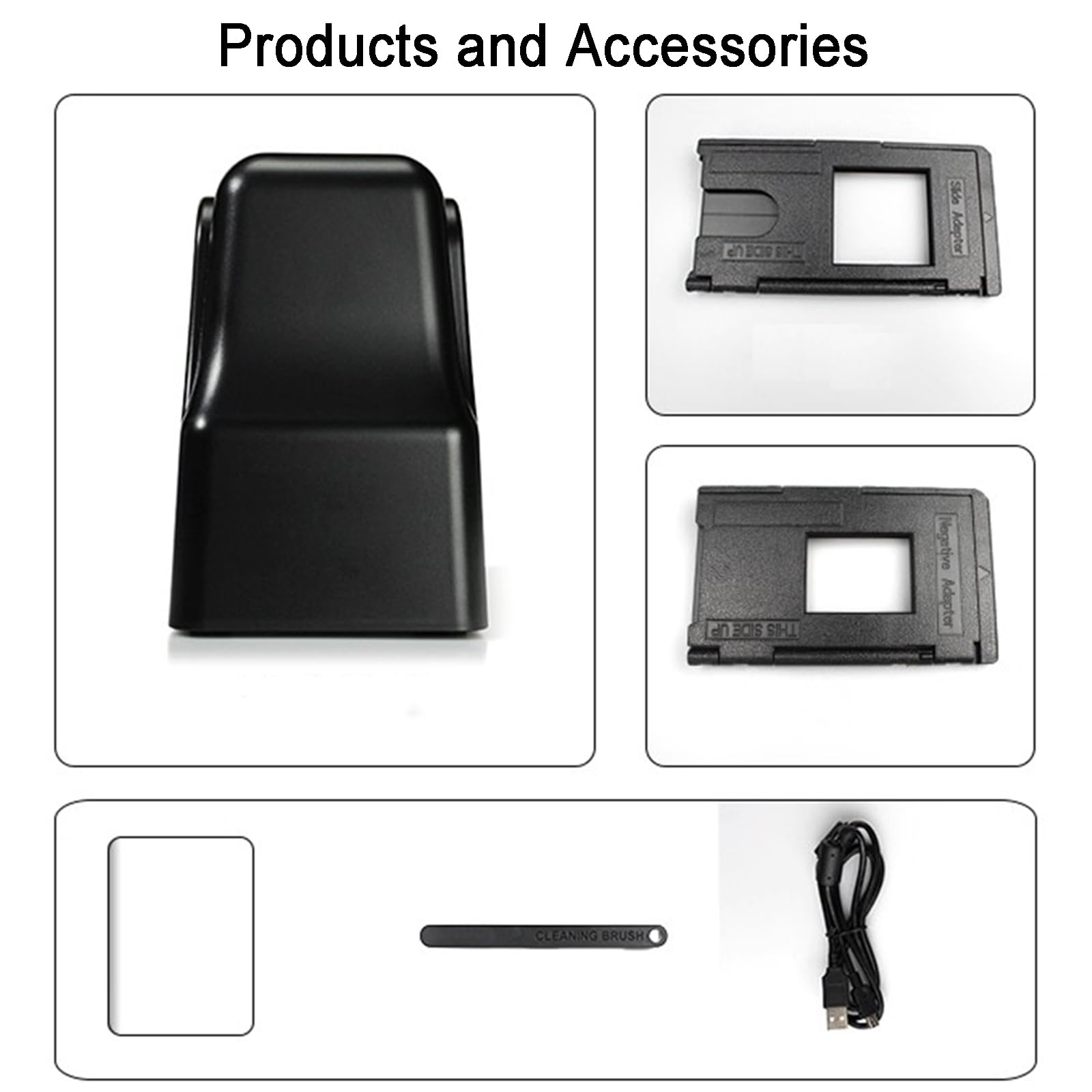 Scanner per pellicola da 18 MP per conversione digitale JPEG, visualizzatore digitalizzatore scorrevole, converte rapidamente 135 e 126 negativi e diapositive, si collega al PC per un facile utilizzo
