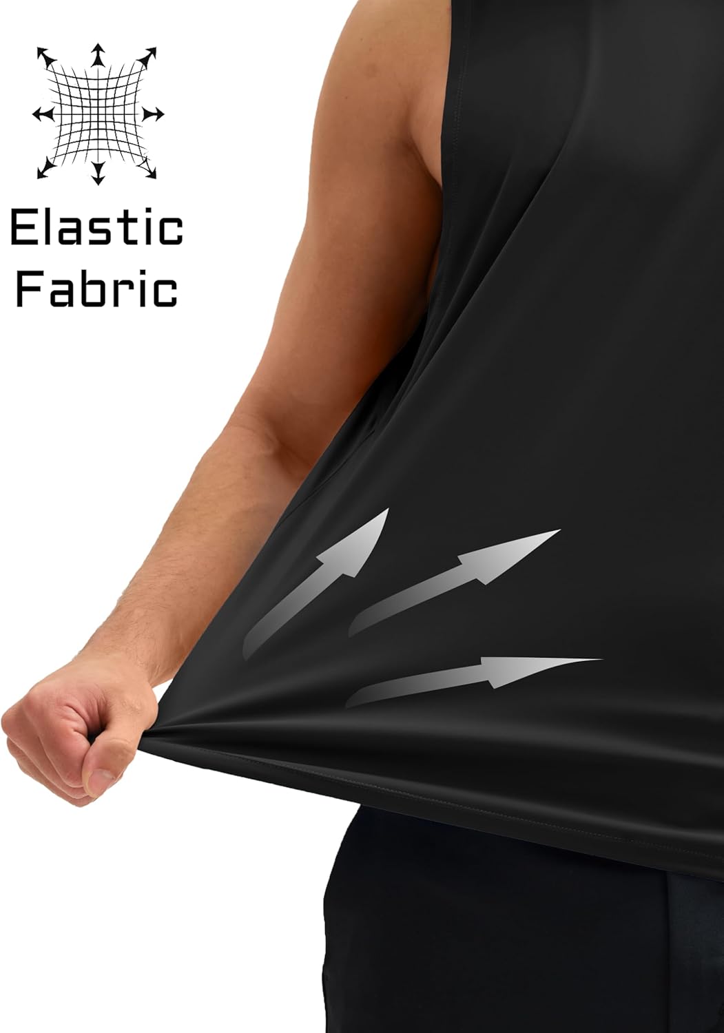 MAGCOMSEN Men's Workout Tank Tops Quick Dry Lightweight Sleeveless Shirts Gym Bodybuilding Muscle Tee Shirt - Image 4