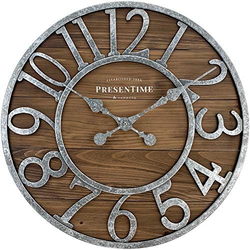 Presentime & Co Vintage Farmhouse Series, Galvanized Rustic Barnw...