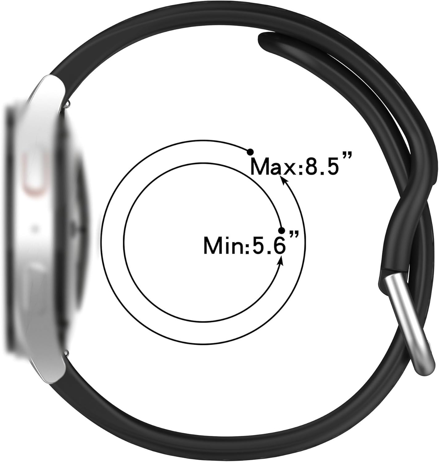 クイックリリースシリコンウォッチバンド 2個セット 交換用ウォッチストラップ 20mm Galaxy Watch 4/5/6/7対応