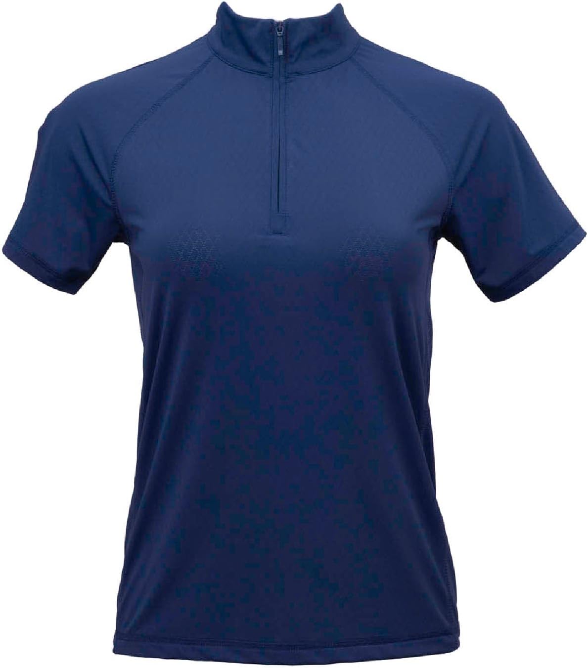 Outback Trading Company Women's Ladies Short Sleeve Stretch Performance Quarter Zip Princess Seams Cooling Shirt
