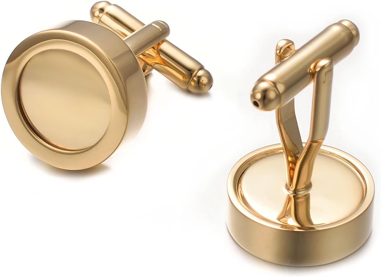 Mother of Pearl Cufflinks for Men Gold Silver Wedding Cuff links Groom Shirt Jewellery