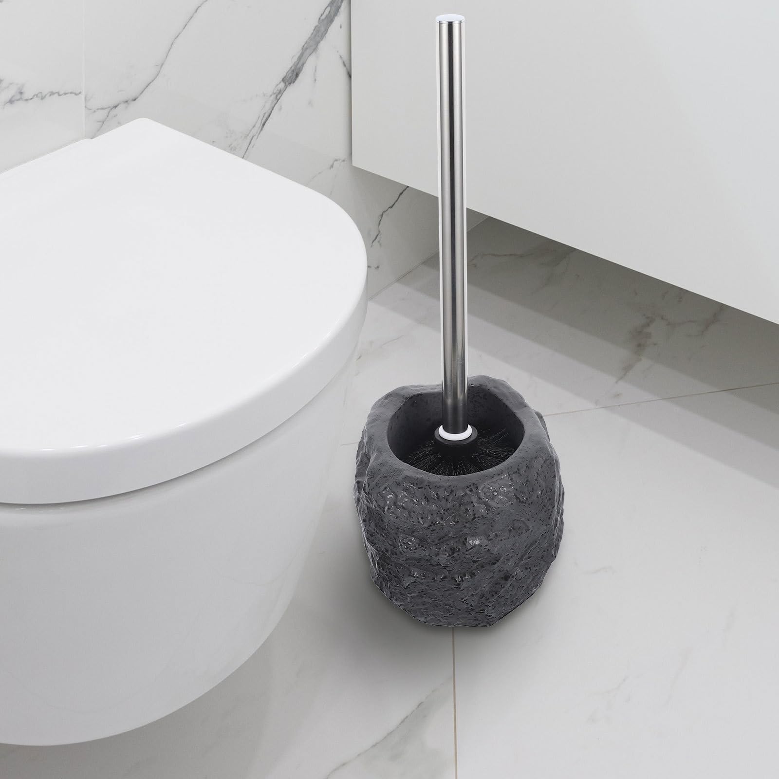 Cepillo sin Cerámica Inodoro Nylon y para de Soporte para Limpieza Dañar la Superficie Color Aleatorio Adecuado para y Comerciales
