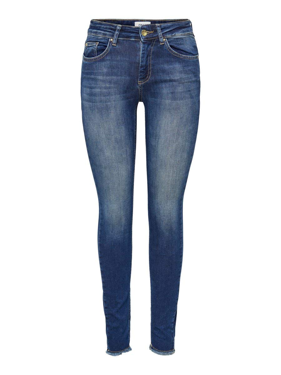 ONLY Female Skinny Jeans ONLBLUSH Mittlere Taille Skinny Fit Knöchellang Jeans