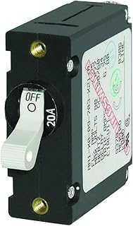 Blue Sea 7214 AC/DC Single Pole Magnetic World Circuit Breaker - 20 Amp