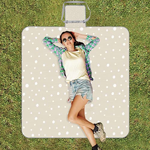 Bardic Cobertor de piquenique tapete de praia com pontos salpicados, suporte impermeável dobrável po