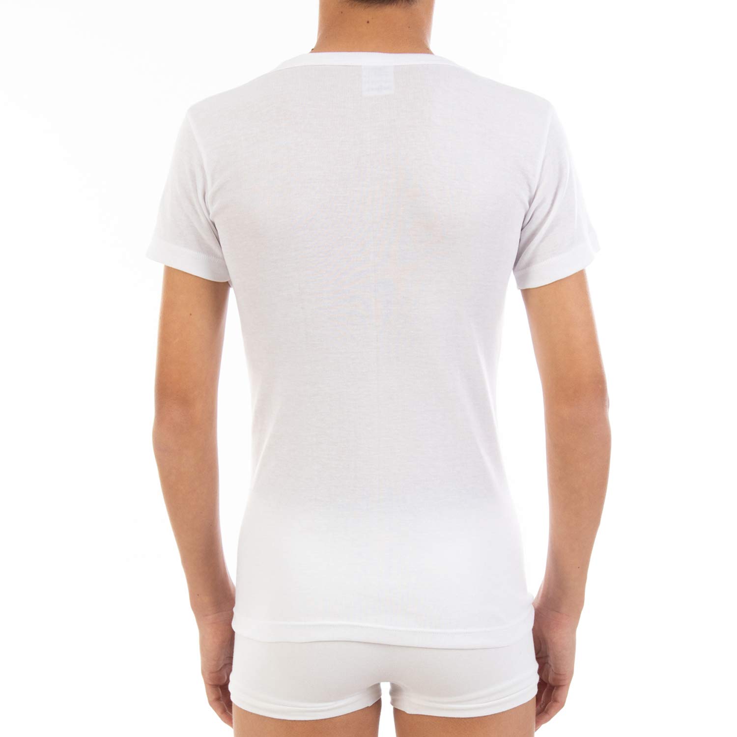 Multipack Maglietta interna da bambino LCT371, a maniche corte e collo rotondo. Collezione Cool Cotton., bianco, 6 Anni