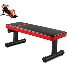Flat Weight Bench Foldable Workout Bench 618LB Capacity for Home Gym Bench Press Dumbbell Strength Training