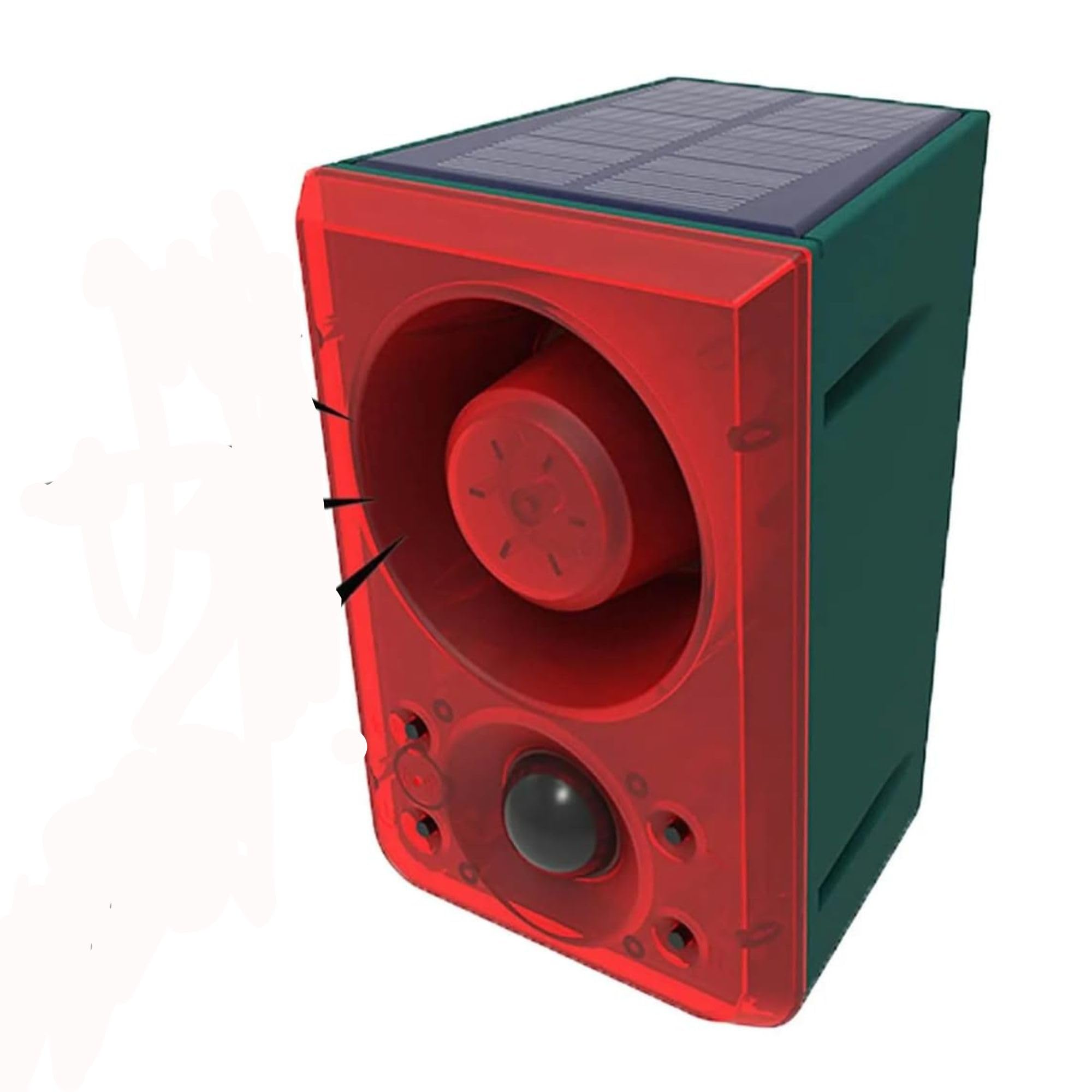 Quick Sense: Solar Outdoor Motion Sensor Alarm-Dog Barking&Gunshot Sound,Support Recording&±Volume,130db Loud Noise Maker,3 Work Modes Strobe Light with USB,Say Goodbye to The Intruders-image-13