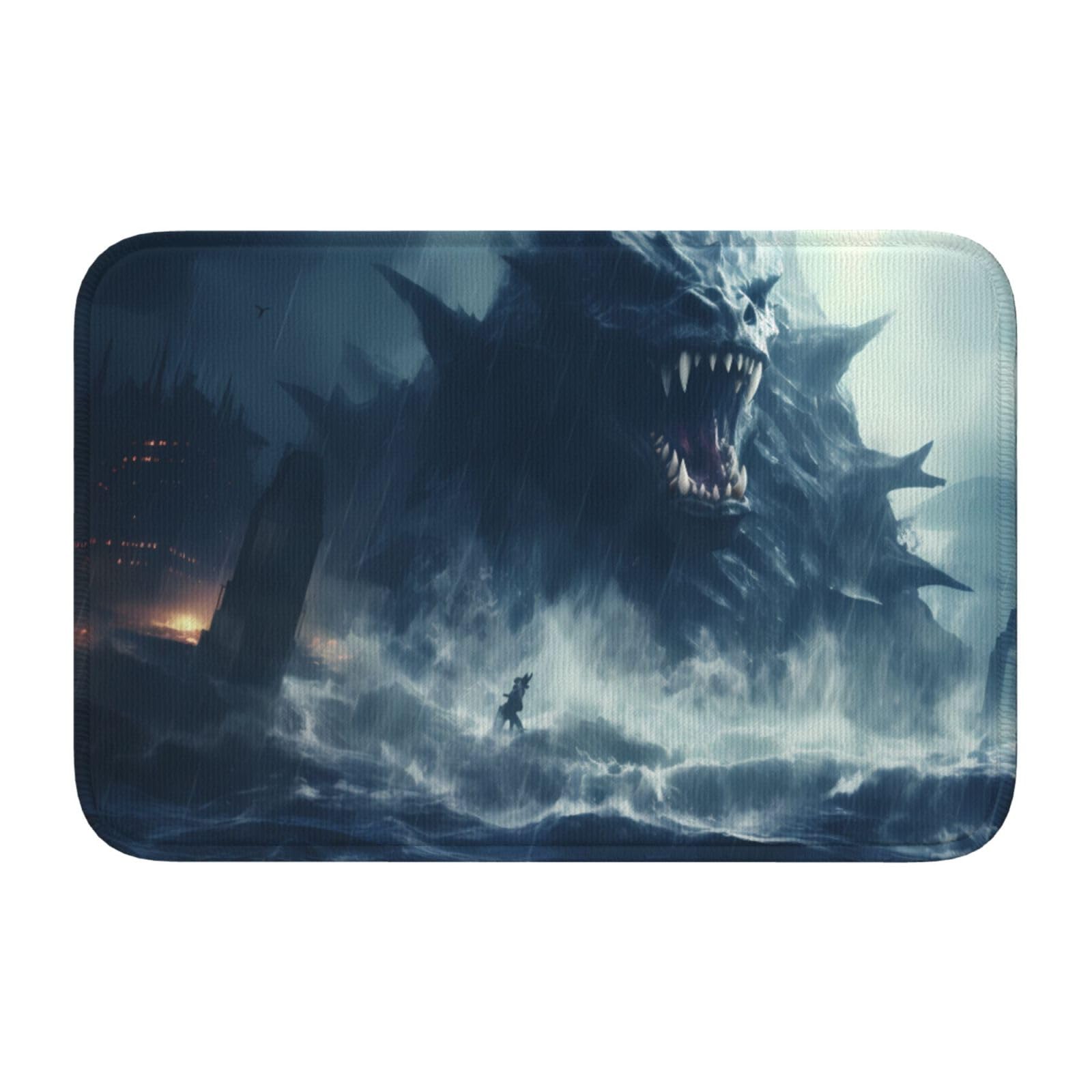 Tapis de sol Mysterious Sea Beast pour embellir votre cuisine ou entrée