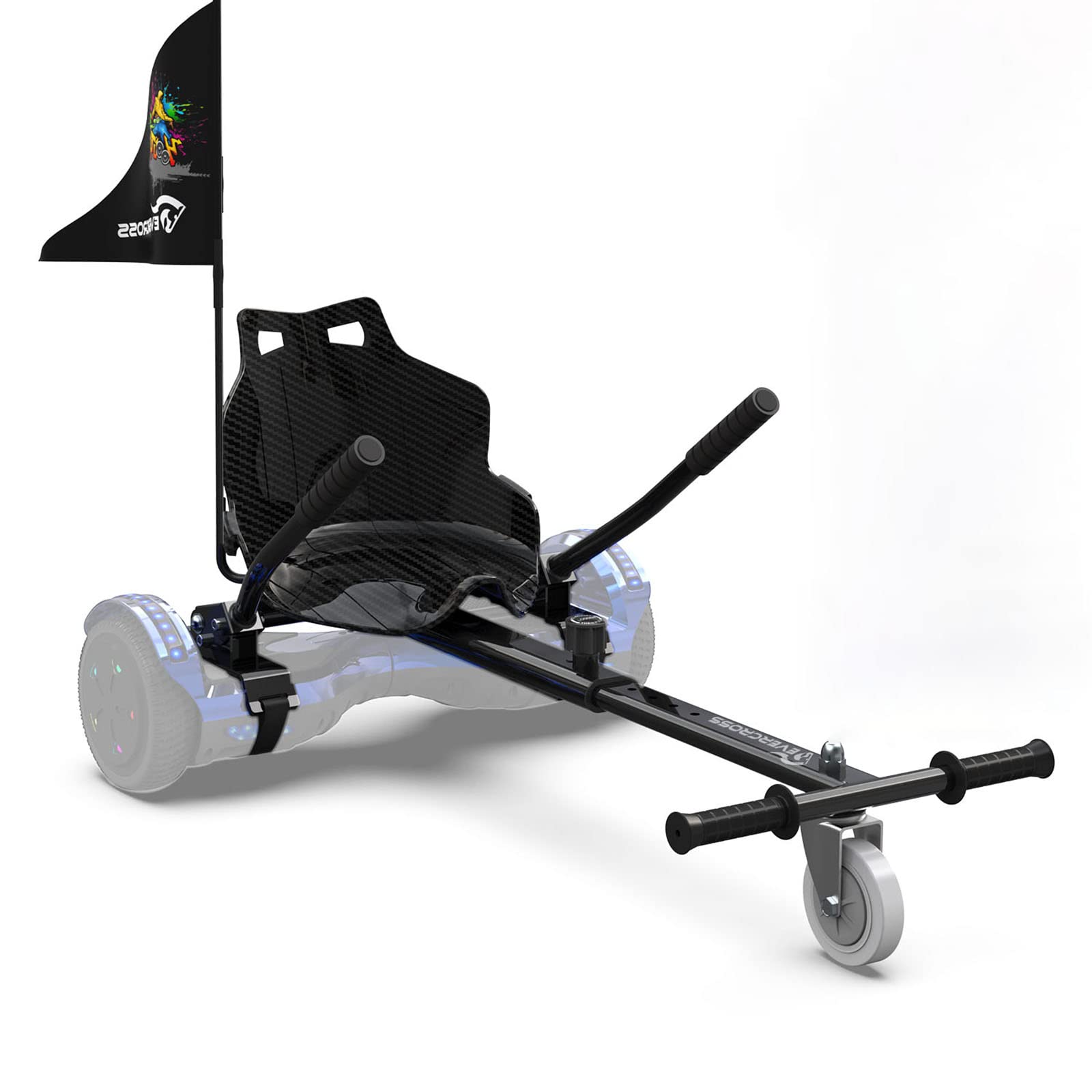 EVERCROSS Hoverboard Seat Attachment, Hoverboard Seat with Adjustable Length Compatible with 6.5'' 8'' 8.5'' 10'' Hoverboard for Kids Adults