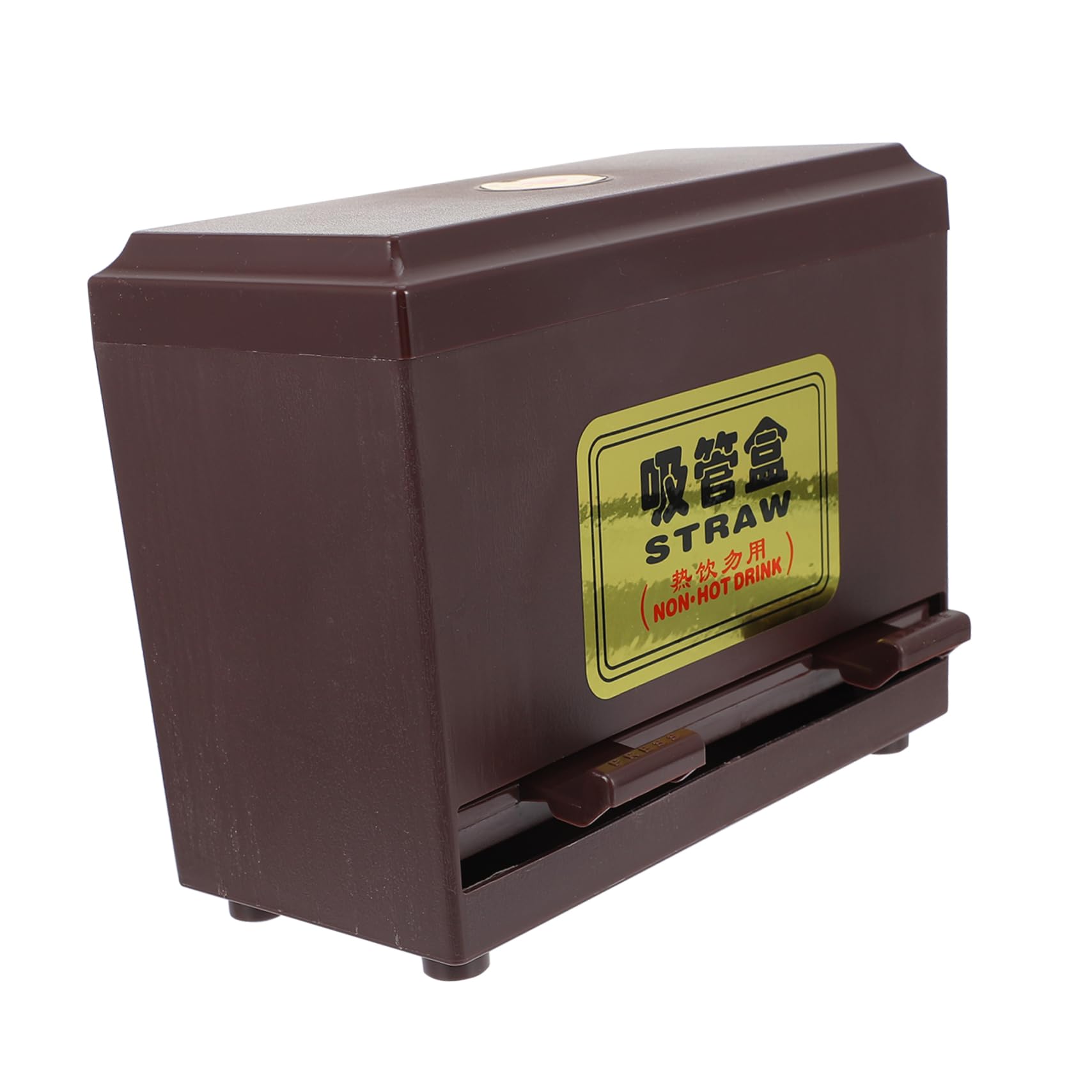 STOBAZA Straw Container Straw Dispenser Lid Easy to Use for Fast Food Restaurant