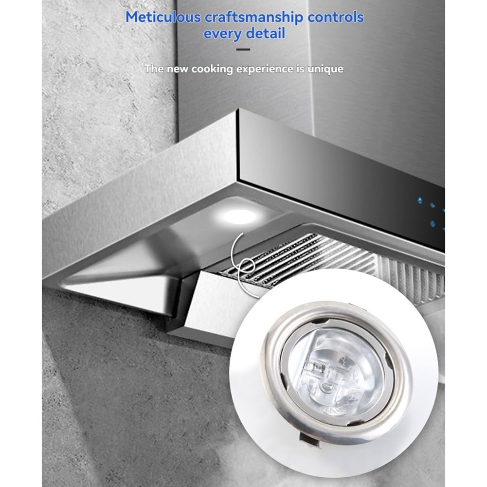 Für Dunstabzugshaube Ventilator für Abluft 2 Stück 20W Halogenlampe 65mm Klares Glas 12V AC Licht
