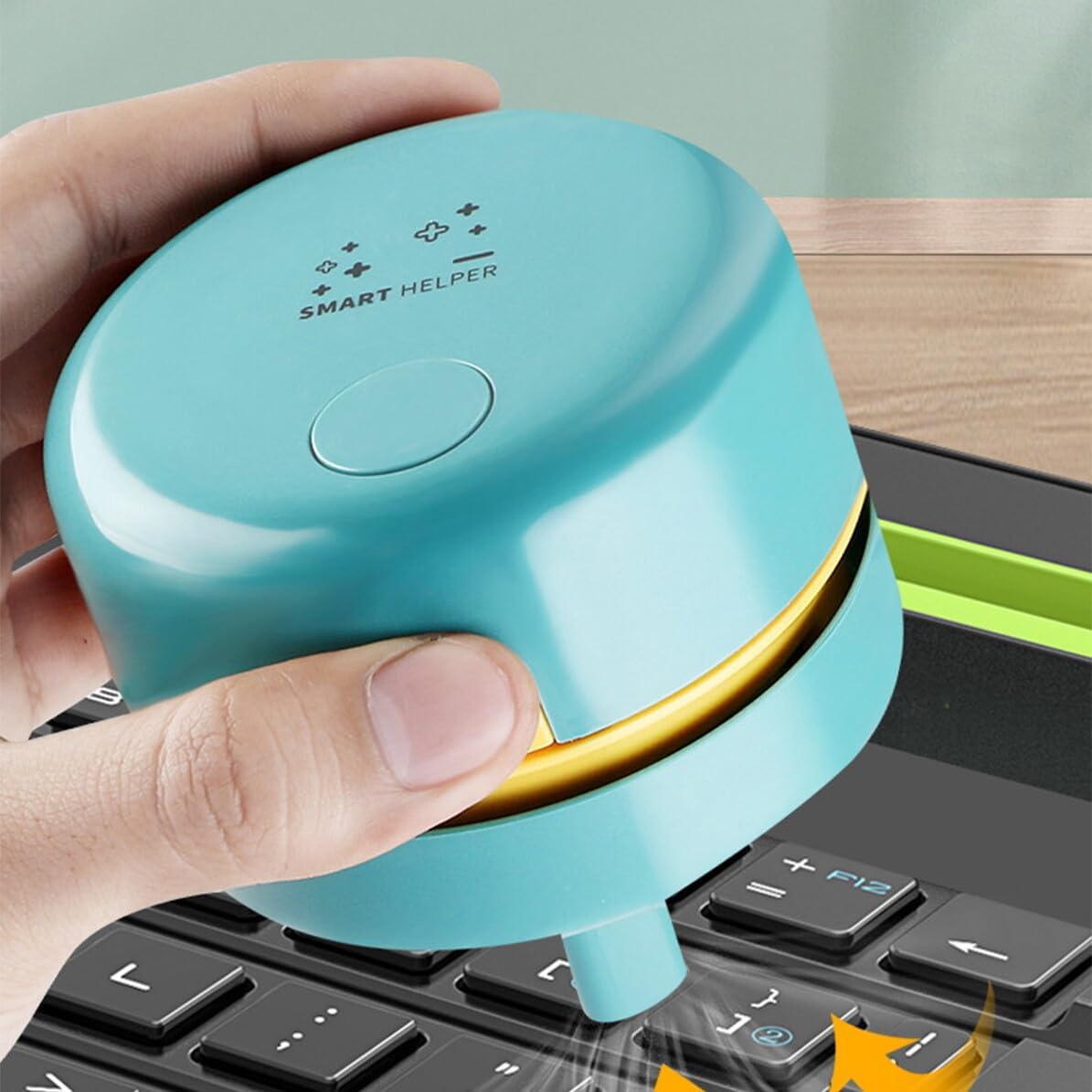 Mini Desktop Keyboard Cleaner Wireless USB Rechargeable Table Vacuum for Paper Scraps Dust Eraser Crumbs Portable Handheld Tabletop Cleaning Tool