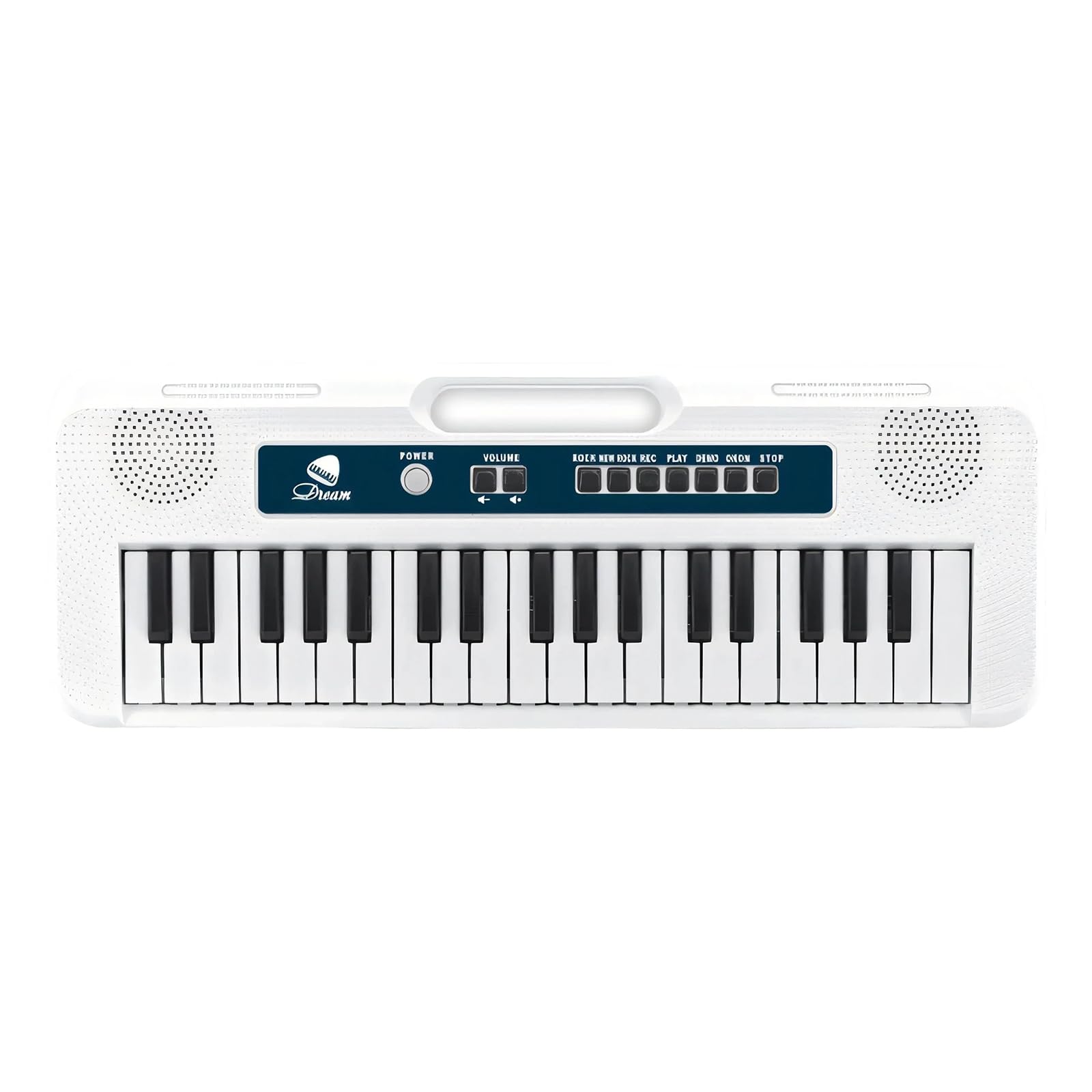 Tastiera Elettronica Portatile con 22 brani 8 Toni, White