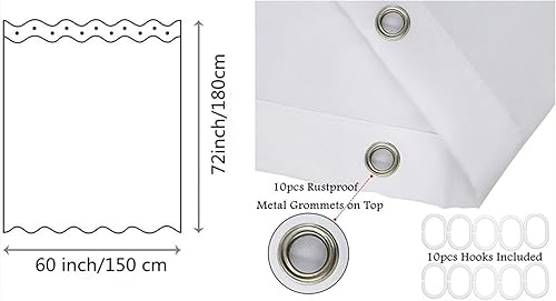 Miniatura 3 de LB Cortina de ducha de hortensias azules para baño, cortina de ducha rústica de girasol amarillo botánico y lavanda púrpura con ganchos, cortina de
