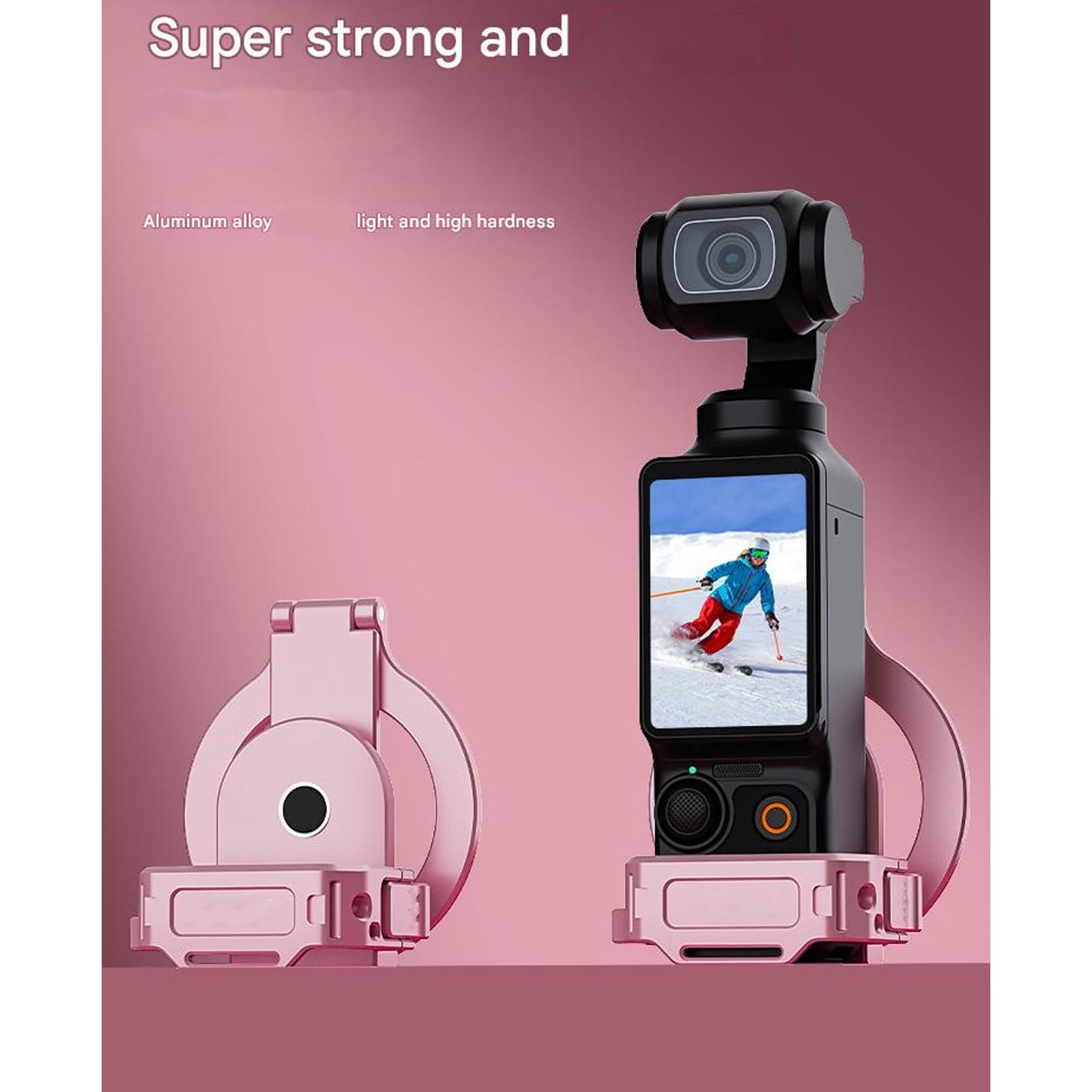 Składany kij do selfie statyw stojak uchwyt na telefon do Pocket 3 Action Camera Mount Video przenośny uchwyt kamery na zewnątrz
